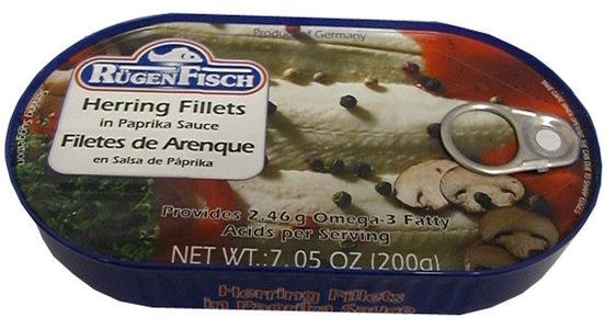 Herring Fillets in Paprika Sauce (RugenFisch) 200g Classic For Sale