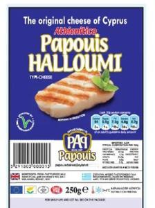 Halloumi Cheese of Cyprus (Papouis) 250g (8.82 oz) Cheap 100% Original