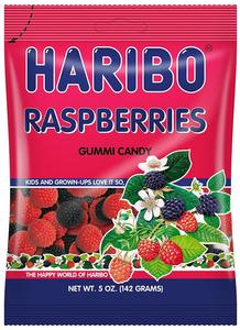 Haribo Raspberries Gummi Candy, 5oz (142g) Free Shipping Marketable
