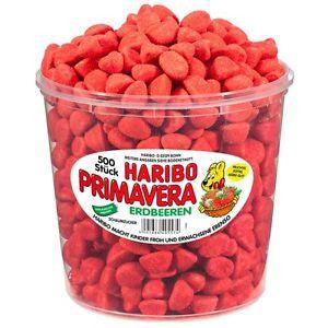Haribo Primavera Erdbeeren (Strawberries) 500 st. Tub Buy Cheap From China