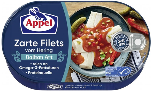 Herring Fillets in Balkan Sauce (Appel) 200g For Sale Finishline