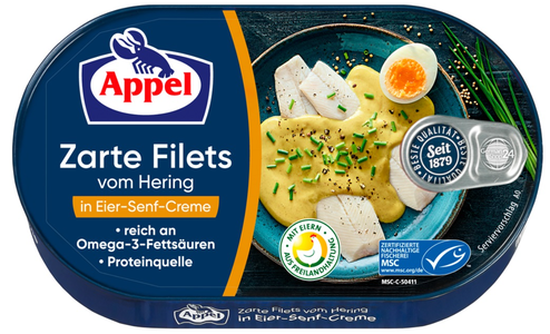 Herring Fillets in Eier-Senf-Creme (Appel) 200g Clearance 2025 Unisex