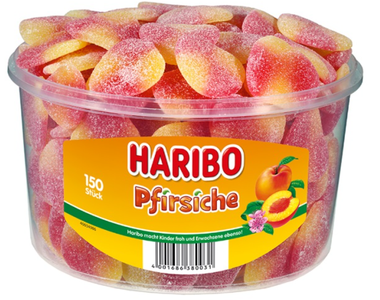 Haribo Pfirsiche Peaches, Tub Authentic For Sale