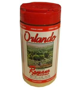 Grated Romano Cheese (OrlandoGreco) 8 oz, plastic shaker Sale Best