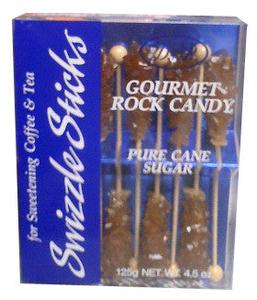 Gourmet Rock Candy Swizzle Sticks, Amber (DP) 125g (4.5oz) For Sale Cheap Online