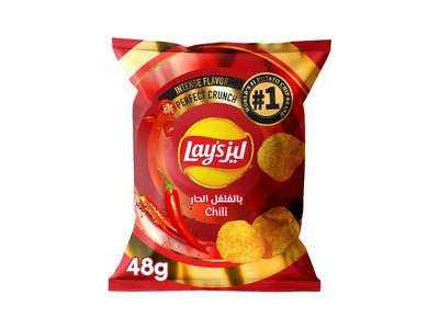Lays Potato Chips Chili, 48gm Discount Brand New Unisex