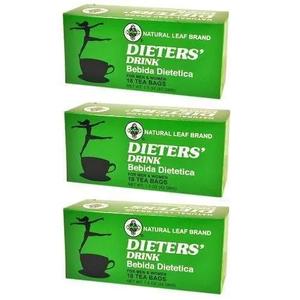 3 Boxes Natural Leaf Brand Dieter Drink Tea (18 Tea Bags) Free Shipping Clearance