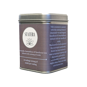 Statera 1500mg Reishi 'Rest' Tea - 15 Biodegradable Vegan Tea Bags Cheap Explore