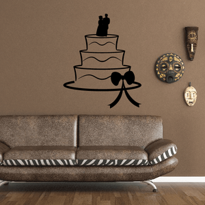 Wedding Cake Ribbons Bows Bride And Groom Topper Celebrations Decal Cheap Outlet Locations