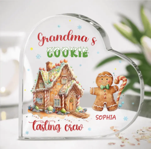 Custom Personalized Cookies Crystal Heart - Upto 10 Cookies - Christmas Gift Idea for Family Members Quality From China Wholesale