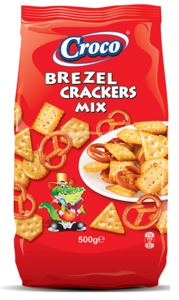 Croco Brezel Crackers Mix, 500g Popular
