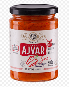 Domaci Ajvar, Red Pepper Spread - Hot (Dida Boza) 300g For Sale Wholesale Pice