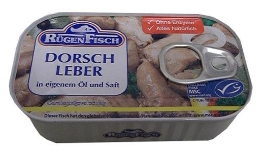Dorsch Leber, Cod Liver, (RugenFisch) 115g Outlet Low Shipping Fee