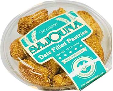 Date Filled Pastries with Sesame Seeds (Sajouna) 16oz With Paypal For Sale