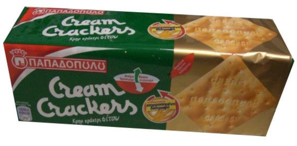 Cream Crackers WHEAT (Papadopoulos) 215g - Green Pack Wiki Sale Online