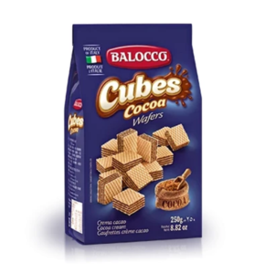 Cocoa Wafers (Balocco) 250g bag Clearance Classic