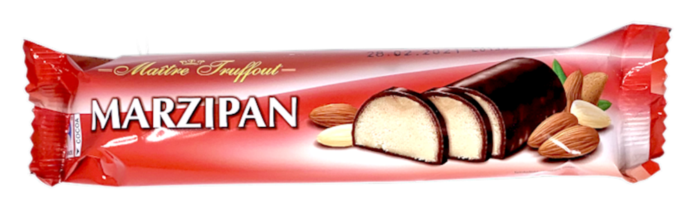 Chocolate Covered Marzipan Bar (Maitre Truffout) 3.5 oz (100g) Free Shipping The Cheapest