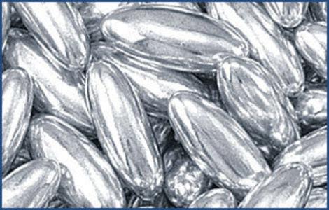 Decorative Silver Dragees, Barley, approx. 1.3oz Manchester For Sale