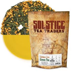 Genmai Cha Loose Leaf Green Tea (8oz Bulk Bag) Shop For Sale