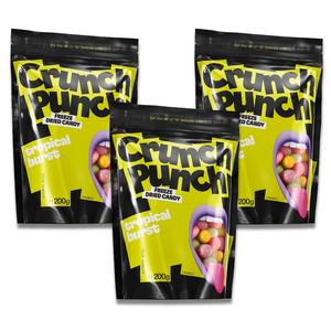 3 x Crunch Punch Freeze-Dried Tropical Burst 200 g Buy Cheap How Much