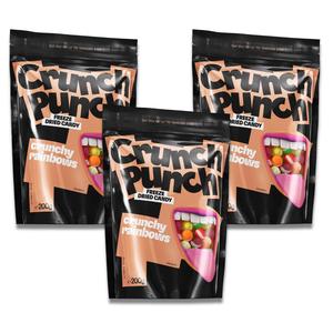 3 x Crunch Punch Freeze-Dried Crunchy Rainbows 200 g Outlet Locations