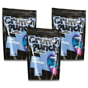 3 x Crunch Punch Freeze-Dried Blue Starballs 200 g Discount Recommend