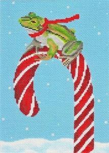 Frog & Candy Cane With Credit Card Free Shipping