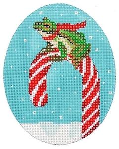 Frog on Candy Cane Discount 2025 New