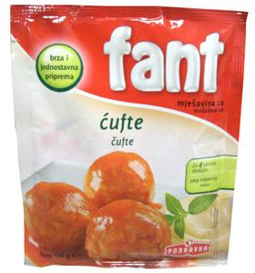Fant Seasoning Mix for Meat Balls, Cufte, 60g Outlet Countdown Package