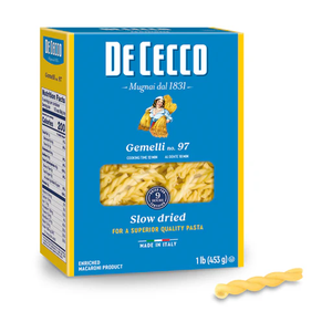 Gemelli Pasta no. 97 (DE CECCO) 1 lb Brand New Unisex