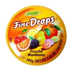 Fine Drops Fruit Mix Candies (Woogie) 200g Tin Cheap Best Place