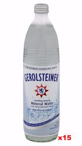 Gerolsteiner Naturally Sparkling Mineral Water, CASE (15 x 25.3 oz-GLASS) Cheap Sale Comfortable