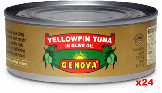 Genova Tuna in Olive Oil, CASE, 24x142g (5oz) Online Online With Mastercard