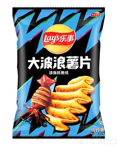 Lay's Wavy Grilled Squid Flavored Chips (China) Outlet 2025 New