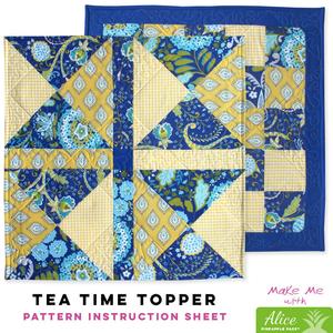 Tea Time Topper - Alice Pineapple Pack Pattern Outlet Excellent