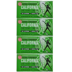 4 Boxes California Dieters' Tea, Extra Strength (20 Tea Bags) Eastbay Cheap Online
