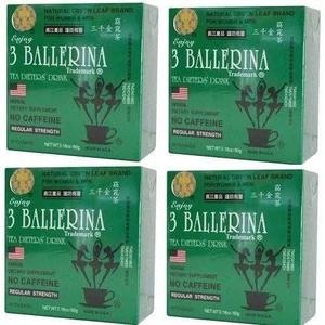 4 Boxes 3 Ballerina Tea, Regular Strength (30 Tea Bags) Free Shipping Recommend