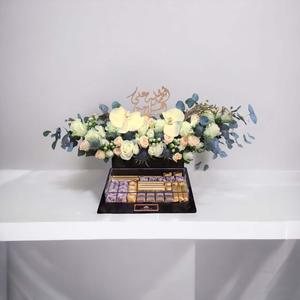 FLOWERS AND CHOCOLATES IN ACRYLIC Free Shipping Top Quality