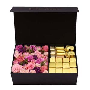 Gift Box of Lovely Pink Flowers and Chocolates Buy Cheap Visit New