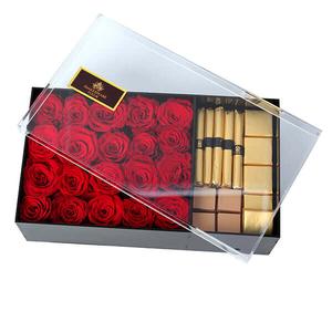 Luxury Box of Red Roses and Chocolates Cheap Pictures