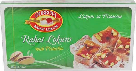 Turkish Delight with Pistachio, Rahat Lokum (Dobrova) 16 oz Sale 2025 Newest