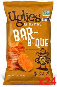 Uglies Barbecue Kettle Cooked Potato Chips CASE (24 x 2 oz) Cheap Sale Newest
