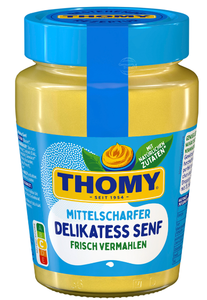 Thomy Delikatess-Senf, Mild Mustard, 250ml glass Low Cost Sale Online