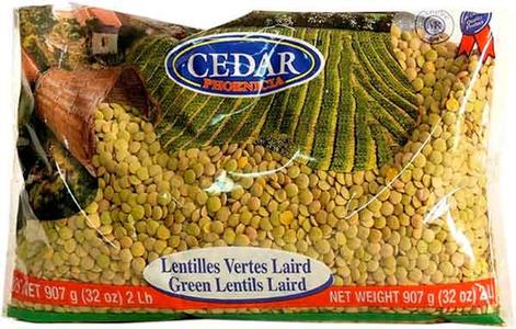 Whole Green Lentils, Large (Cedar) 2 lb Cheap Best Wholesale