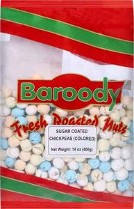 Sugar Coated Chick Peas, Colored (Baroody) 14 oz (400g) Clearance Pre Order