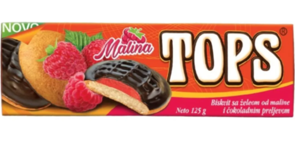 TOPS Raspberry Jaffa Cakes, 125g (4.41 oz) Sale Cheapest