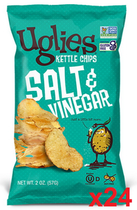 Uglies Salt and Vinegar Kettle Cooked Potato Chips CASE (24 x 2 oz) Clearance Fashionable
