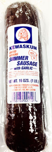 Summer Sausage with Garlic (Kewaskum) 16 oz Free Shipping Popular