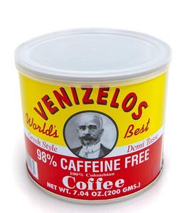 Venizelos Greek Style Ground Coffee - 98 percent Caffeine Free   200g Fashionable Online