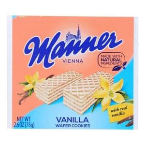 Vanilla Cream Filled Wafers (Manner) 2.6 oz. (75 g) Sale Good Selling